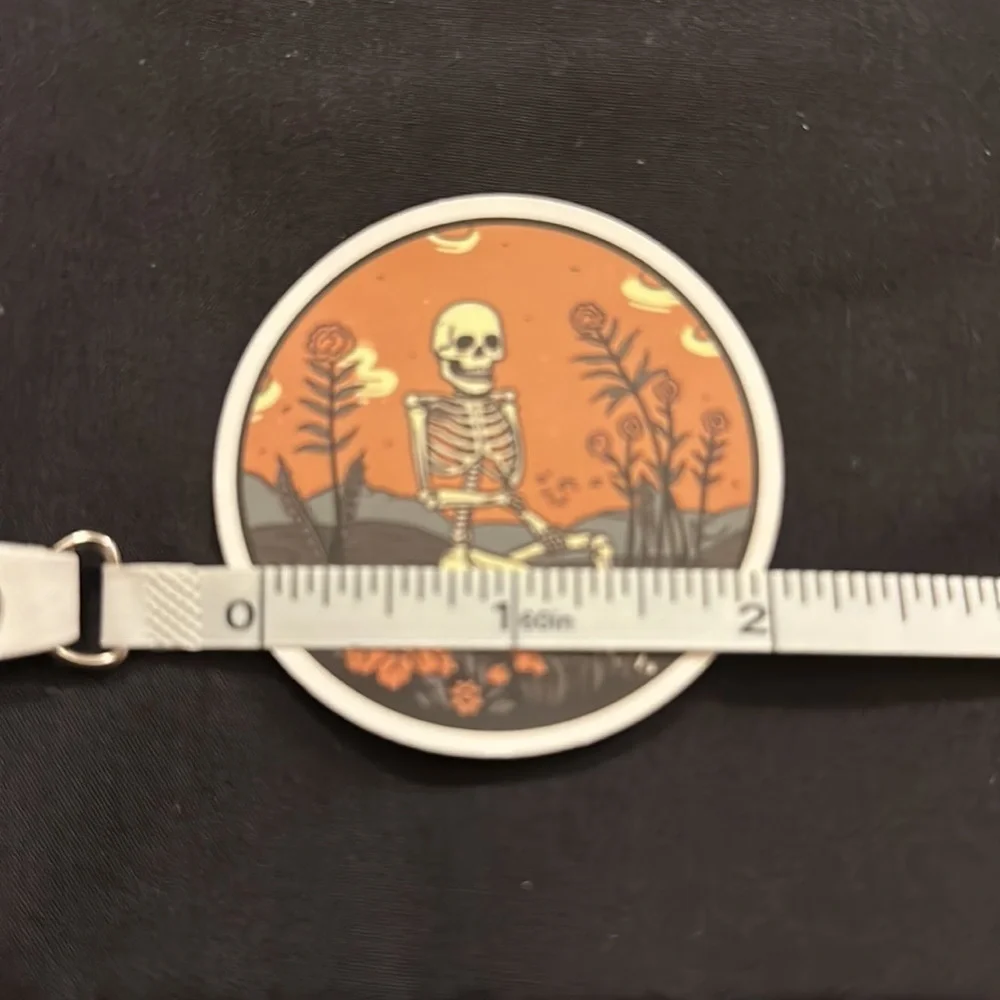 Floral skull stickers/decals.